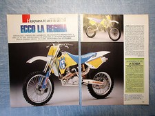 MOTOSPRINT993-RITAGLIO/CLIPPING/NEWS-1993-HUSQVARNA TC 610 E CR 125+...-2 fogli 