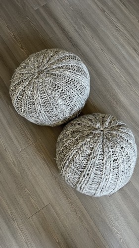 Set woven round floor - of,