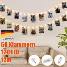 12M 120LED Foto Clip Catena