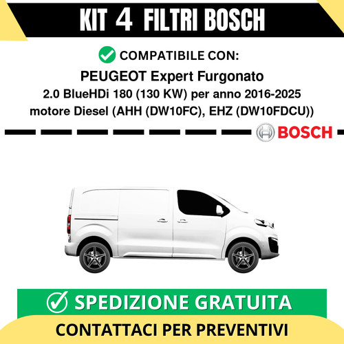 Kit bosch filtri tagliando - 4,
