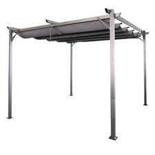 Pergola acciaio 3x3m grigia