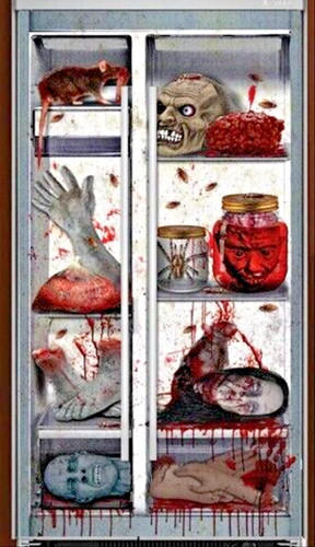 Copriporta frigo horror - copriporta,