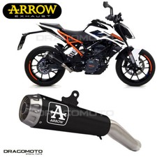 Scarico KTM 125 DUKE 2017 2018 ARROW Nichrom Nero PRO-RACE
