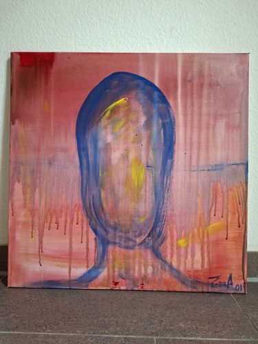 Quadro moderno dipinto mano - dipinto, a