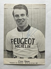 Autografo CEES STAM-Kampioen van Nederland 1967-Ciclismo OLANDA-cartolina firmata
