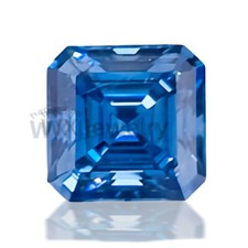 Asscher Vivid Blue Brillian