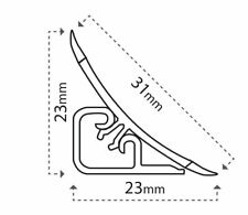 Barra di chiusura piano di lavoro cucina 23x23 mm battiscopa morbido piano di lavoro