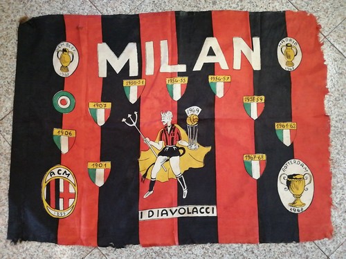 Bandiera trofei milan - bandiera,