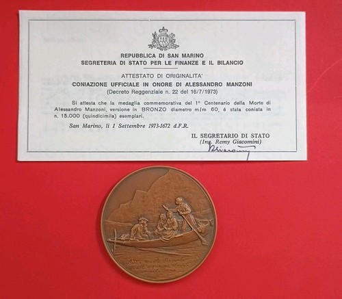 Medaglia san marino - medaglia,