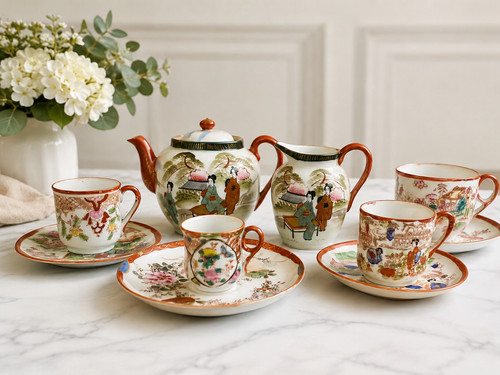 Antico vintage set tè - antico, e