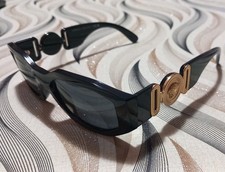 Versace VE4361 Occhiali da Sole con Montatura Nera, Taglia 53 - ORIGINALI 100%