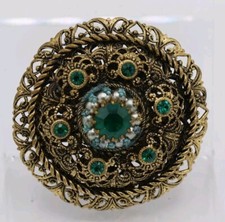 Bigiotteria Vintage Spilla Ø 44 mm Perfetta Mai Usata  Da Fondo Di Magazzino