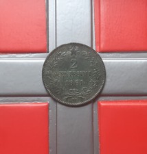 (£)    2 Centesimi 1861 (M) -