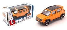 Jeep Renegade arancione modellismo 1:43 Burago Bburago cast metal Street Fire