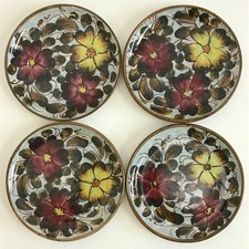 4 PIATTI DA PARETE CERAMICA PISAPIA CAVA DEI TIRRENI SALERNO ernestine vietri