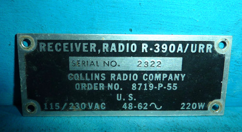 Collins 390a ricevitore - collins, r-390a