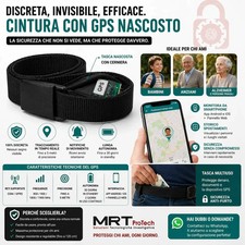 Cintura con GPS nascosto per