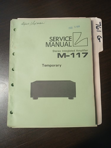 Alpine luxman m117 manuale - luxman, di