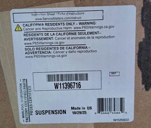 Whirlpool kit asta sospensione - asta,