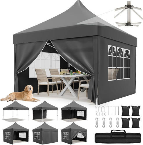 Gazebo 3x3 pieghevole - 3x3,