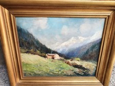 Quadro  Oscar Ricciardi Dipinto Olio Su Tavola Firmato E Titolato 50x45 Cm 