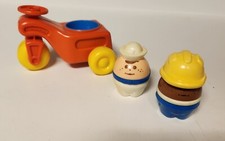 Vintage Little Tikes Toddlers Kids Tots Chunky Figures Little People  & TRICYCLE