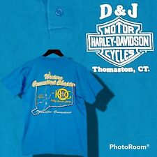 HARLEY DAVIDSON D&J WESTERN CONNECTICUT CHAPTER POLO HOG THOMASTON CT STRATMAN m
