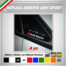 4 adesivi AUDI SPORT S LINE finestrino a1 a3 a4 a5 a6 a7 tt q3 q5 S3 S-line q7