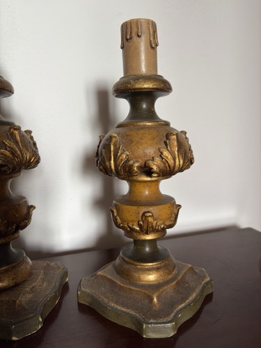 Abatjour coppia legno - coppia, in