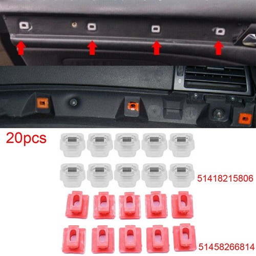 Set clip cruscotto - e, per