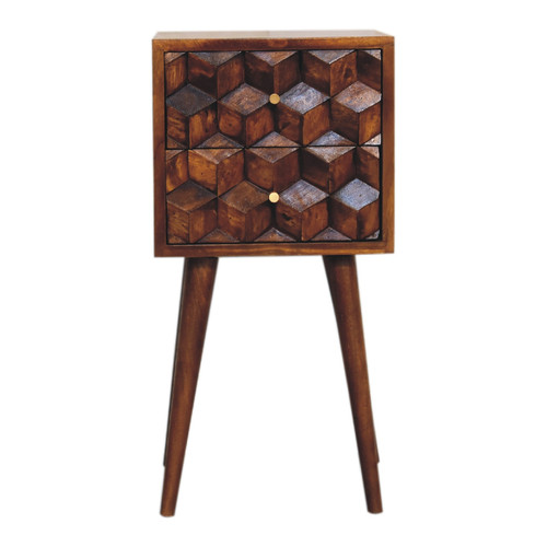 Comodino legno massello - legno, di