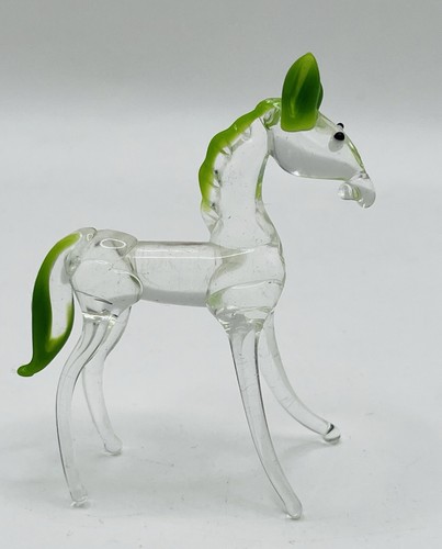 Lampada scultura cavallo - , vetro