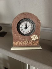 OROLOGIO DA TAVOLO VINTAGE “VINTAGE BOUQUETS” - STILE SHABBY CHIC - NUOVO