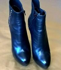 SABELLA LORUSSO STIVALETTI STIVALI STILETTO IN PELLE  NERO   n.38  Brand ISLO 