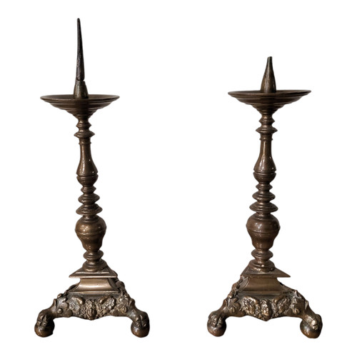 Coppia candelieri in - di,