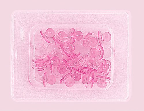 Ciuccio mini cristallo rosa