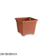 Vaso quadrato 18x18x14 h - vaso,
