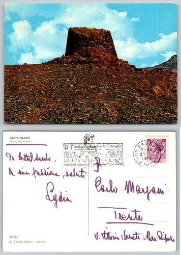 Cartolina epoca castelsardo - cartolina,