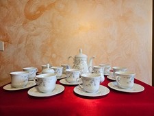 SERVIZIO DA THE DA 12 VINTAGE IN PORCELLANA BAVARIA VOHENSTRAUSS JOHANN SELTMANN