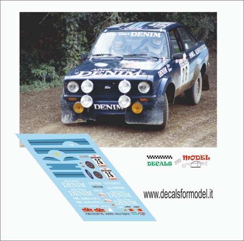 Decals ford escort mk2 - 1:43,