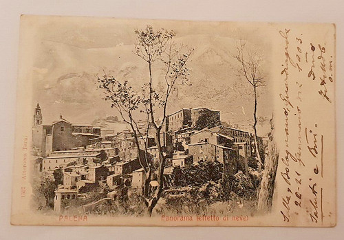 Cartolina palena chieti - cartolina,