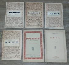 Lotto di 6 Libri d'epoca di VITTORIO ALFIERI drammi drammaturgia