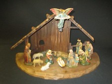 Vecchio natale presepe legno - presepe,,