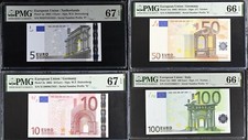Euro Set 4; 5 10 50 100 Euro