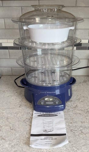 Cooks essentials blu vaporiera - blu,