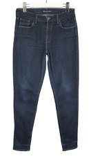 Jeans Skinny A Vita Alta LEVI'S Donna W29/L32 Sbiaditi Con Effetto Usato