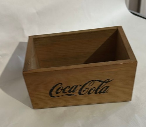 Coca cola wooden storage box - storage,