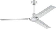 Ventilatore da soffitto 3 pale Hercules controllo a parete 5 velocità bianco