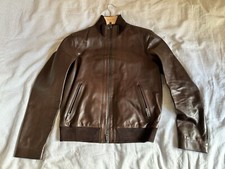 Giacca Bomber DSQUARED2 Pelle Marrone IT48 [Nuovo]