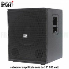 ITALIAN STAGE PROEL IS S115A subwoofer amplificato SUB 15" 700 watt LEGNO